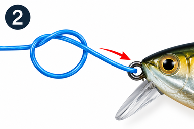 Rapala knot – step 2