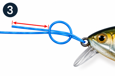 Rapala knot – step 3